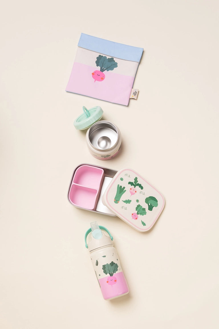 Nerūdijančio plieno pietų dėžutė su skyriais