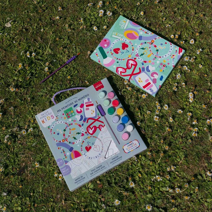 Piešimo pagal skaičius rinkinys vaikams – Petit Pinceau Besties (su mažu teptuku)