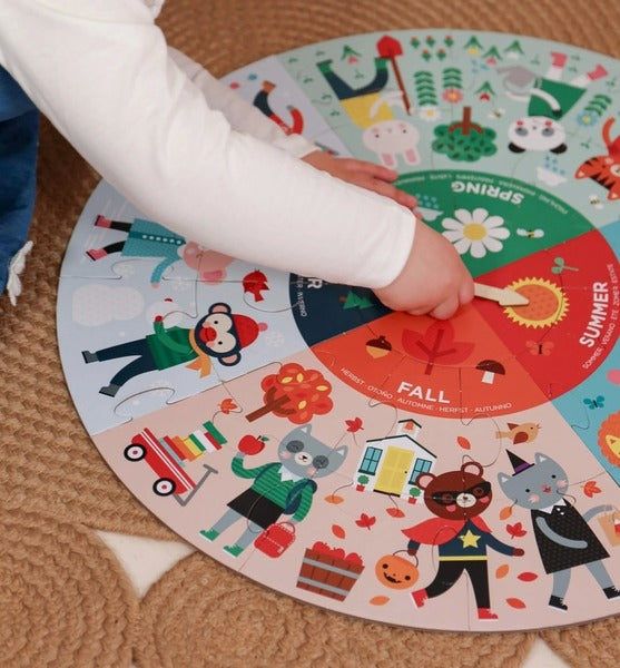 Apvali dėlionė „Metų laikai"