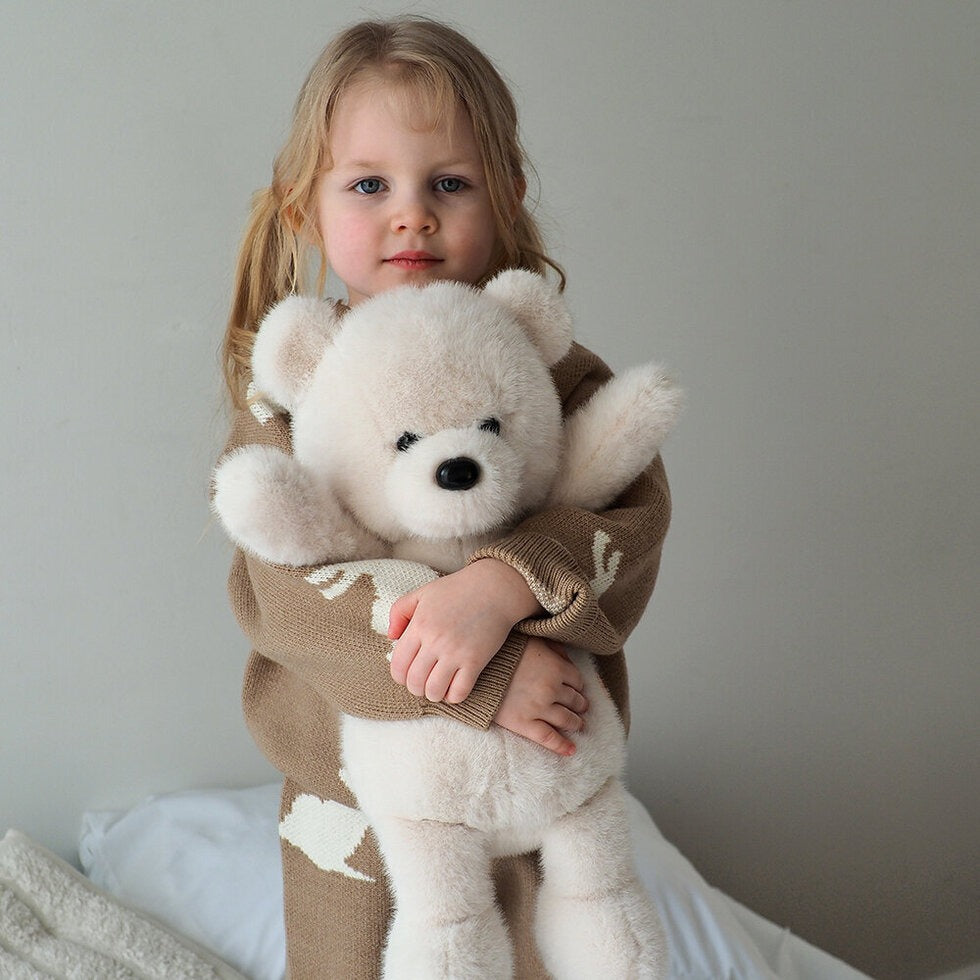 Baltas meškiukas „The Softest“ (47 cm)