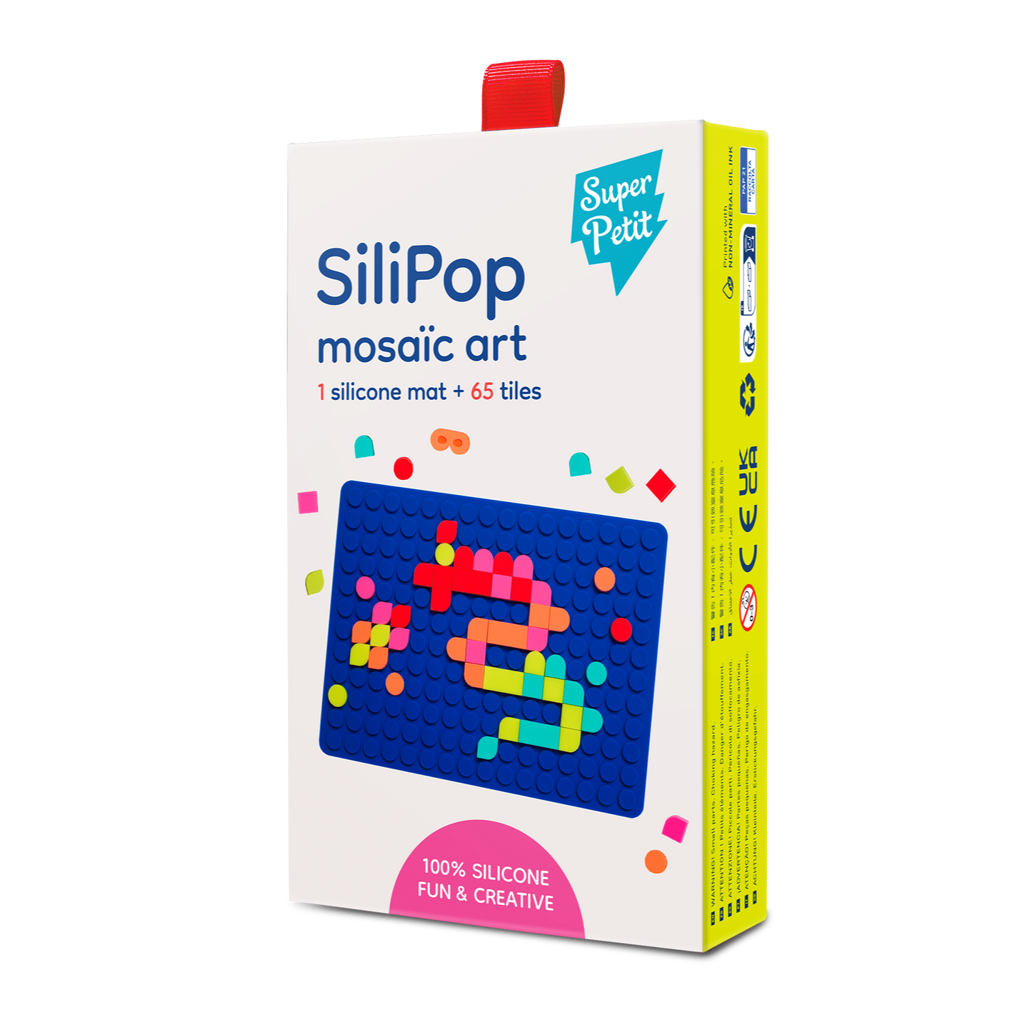 Silipop silikoninių mozaikų rinkinys - mėlyna