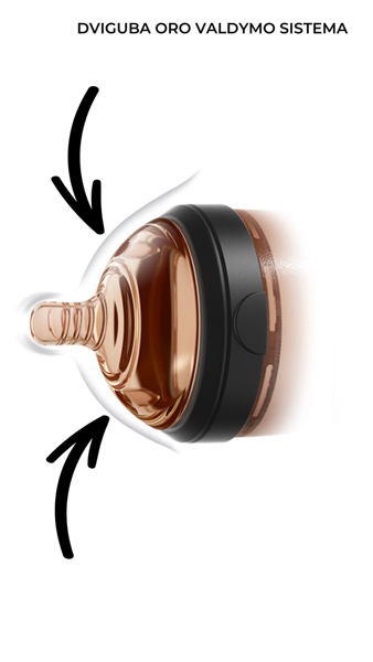 HEORSHE Ultra Wide Neck buteliukas 160 ml, 0 - 3 mėn., ROŽINĖ