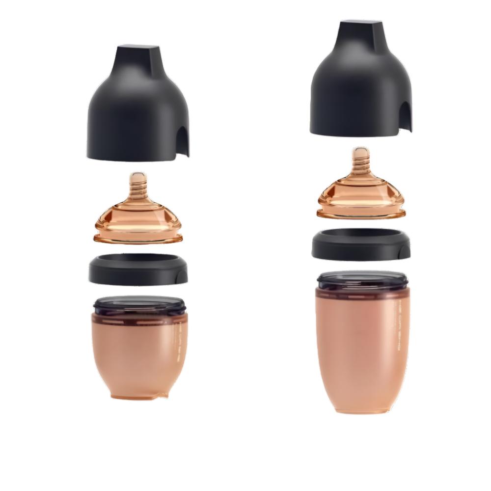 HEORSHE Ultra Wide Neck buteliukas 160 ml, 0 - 3 mėn., JUODA