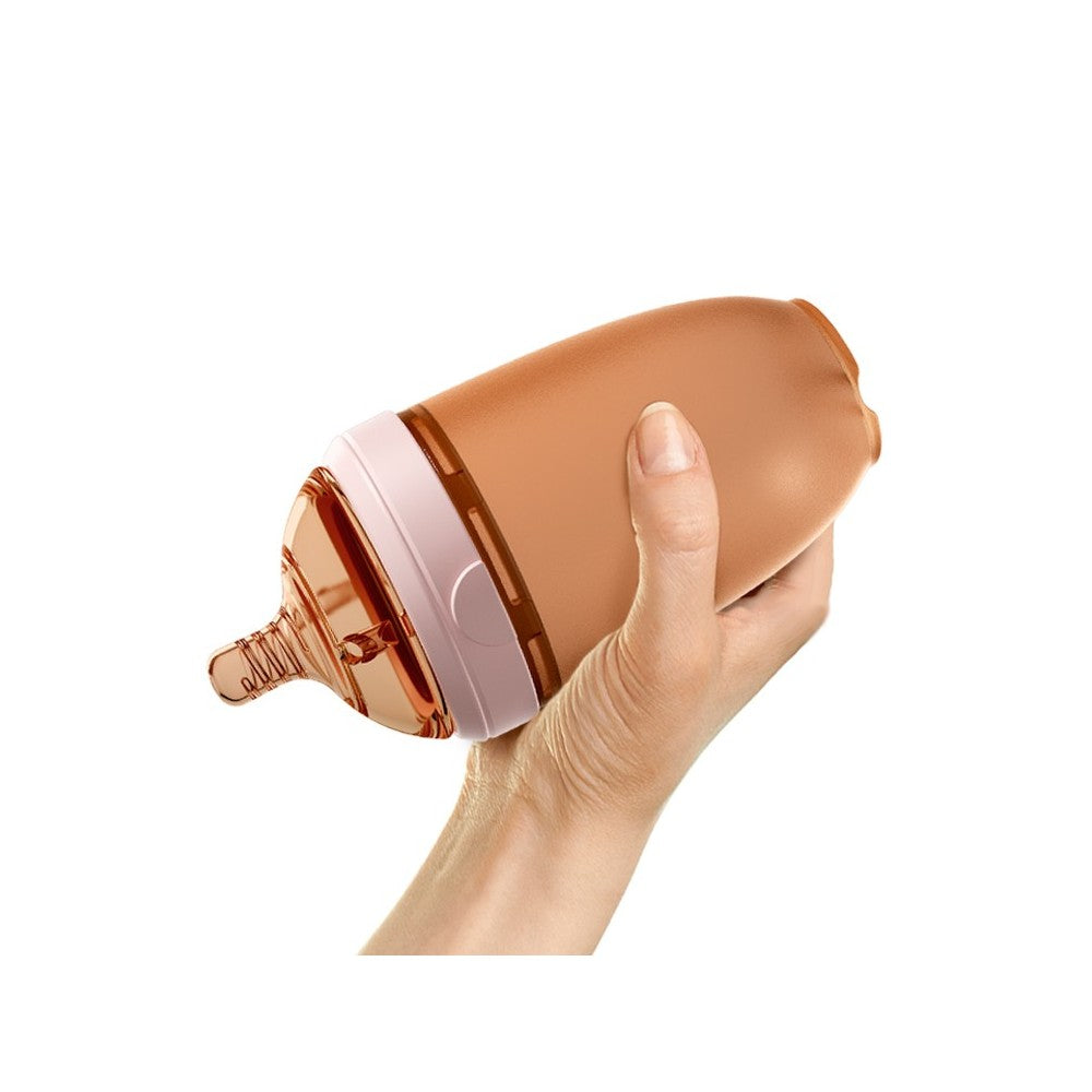 HEORSHE Ultra Wide Neck buteliukas 160 ml, 0 - 3 mėn., ROŽINĖ