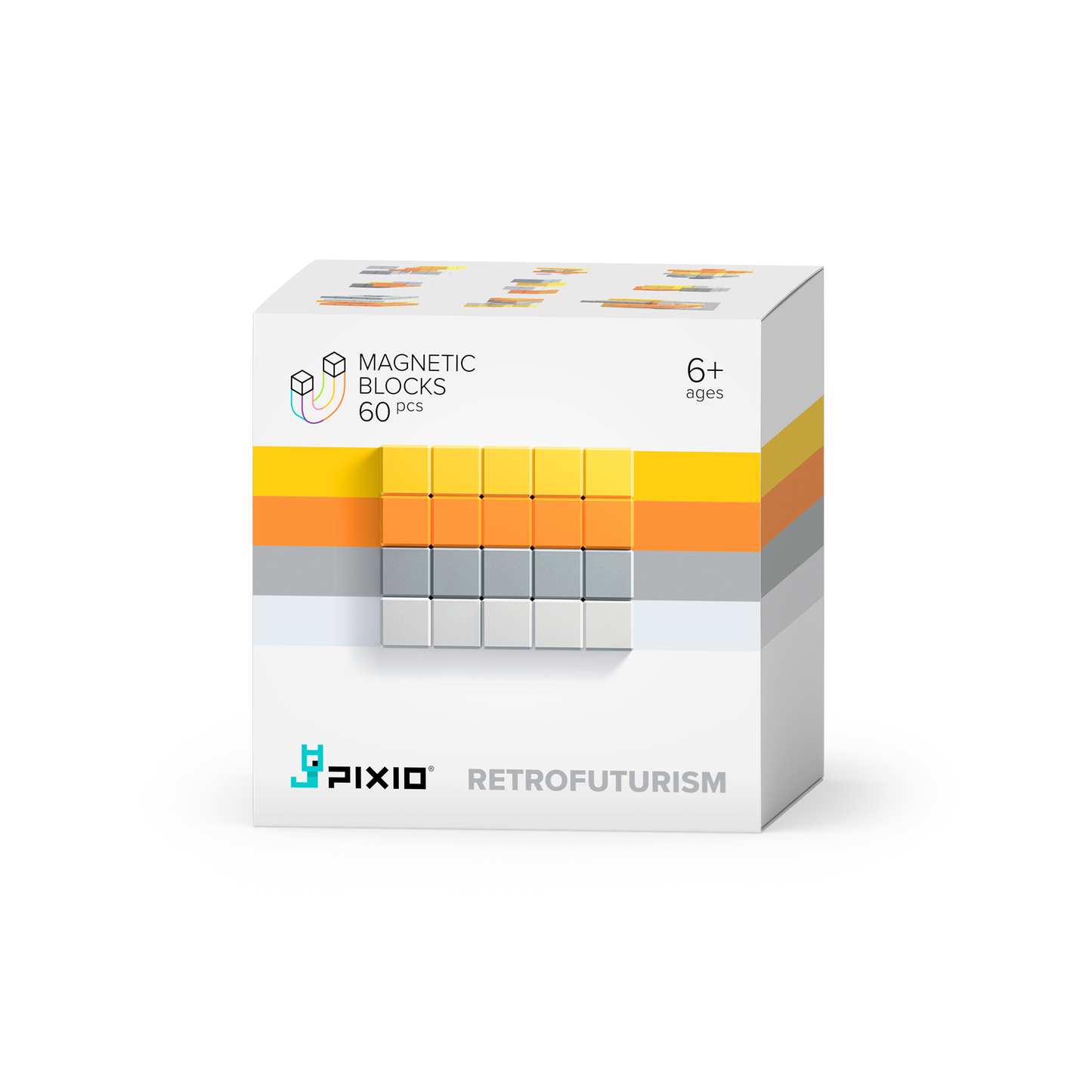 PIXIO® magnetiniai blokeliai - Retrofuturism