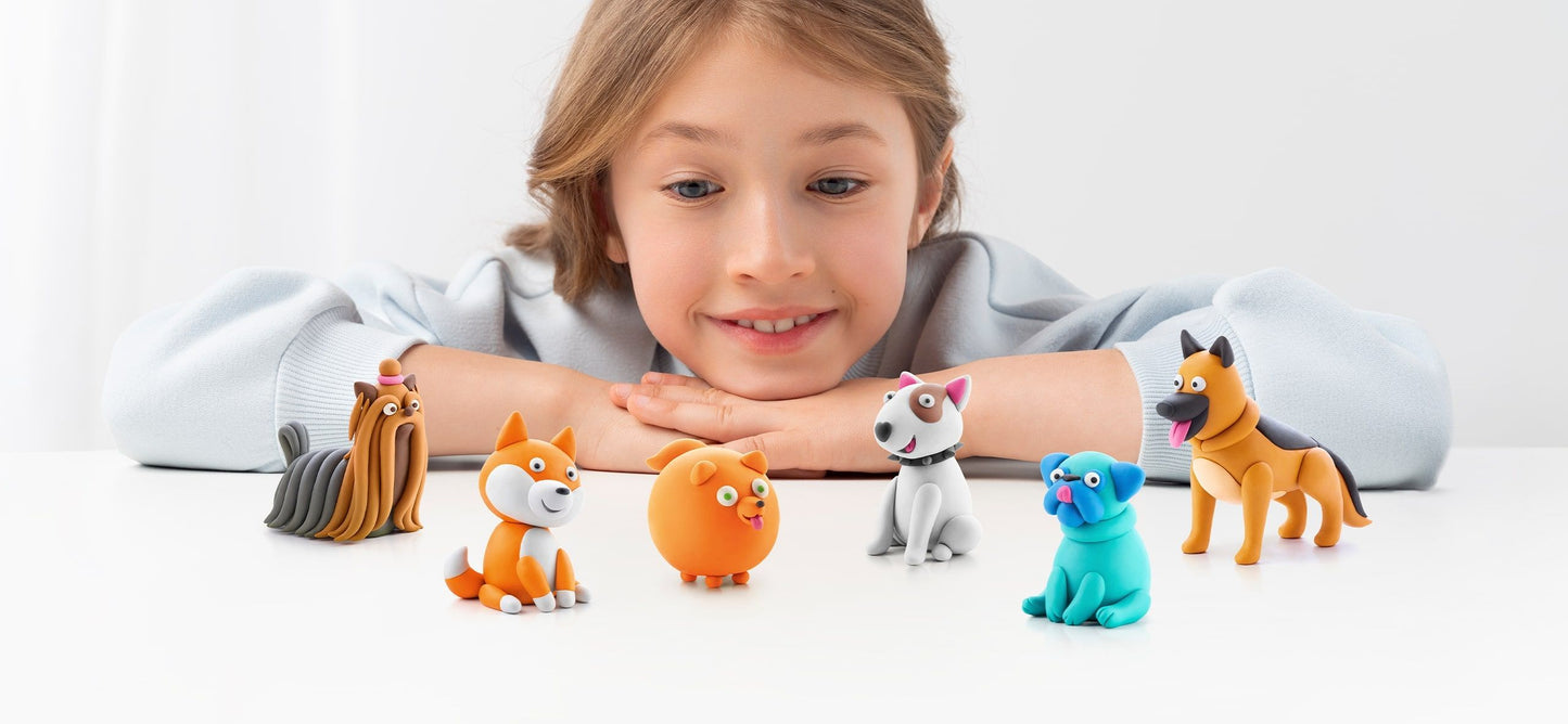 Modelinas Hey Clay - Šunys