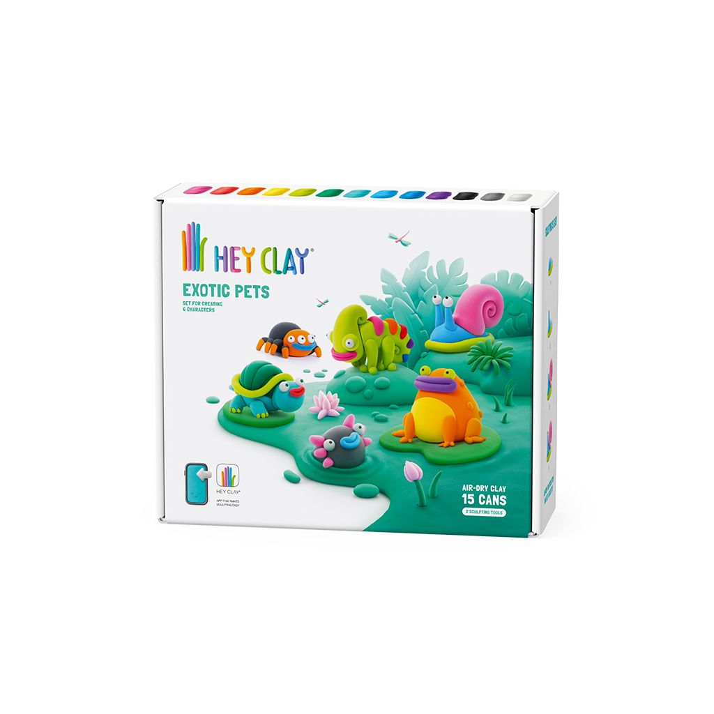 Modelinas Hey Clay - Egzotiniai gyvūnai