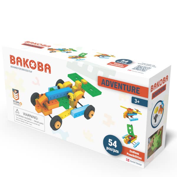 BAKOBA „Adventure“ konstruktorius  – 54 minkštos detalės