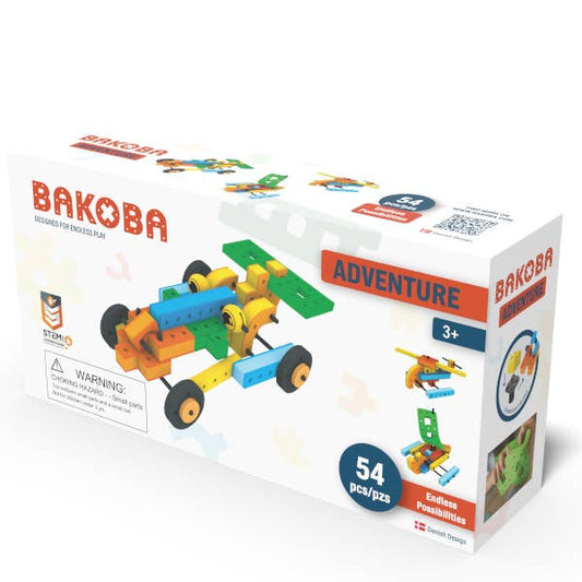 BAKOBA „Adventure“ konstruktorius  – 54 minkštos detalės