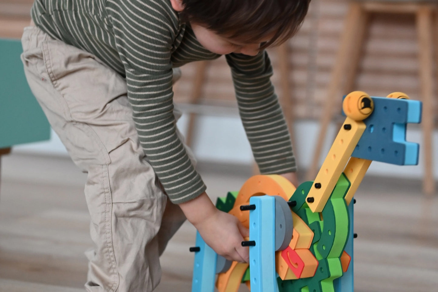 BAKOBA „Combiner“ konstruktorius – 65 minkštos detalės