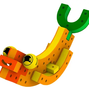 BAKOBA „Combiner“ konstruktorius – 65 minkštos detalės