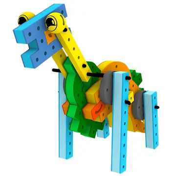 BAKOBA „Combiner“ konstruktorius – 65 minkštos detalės