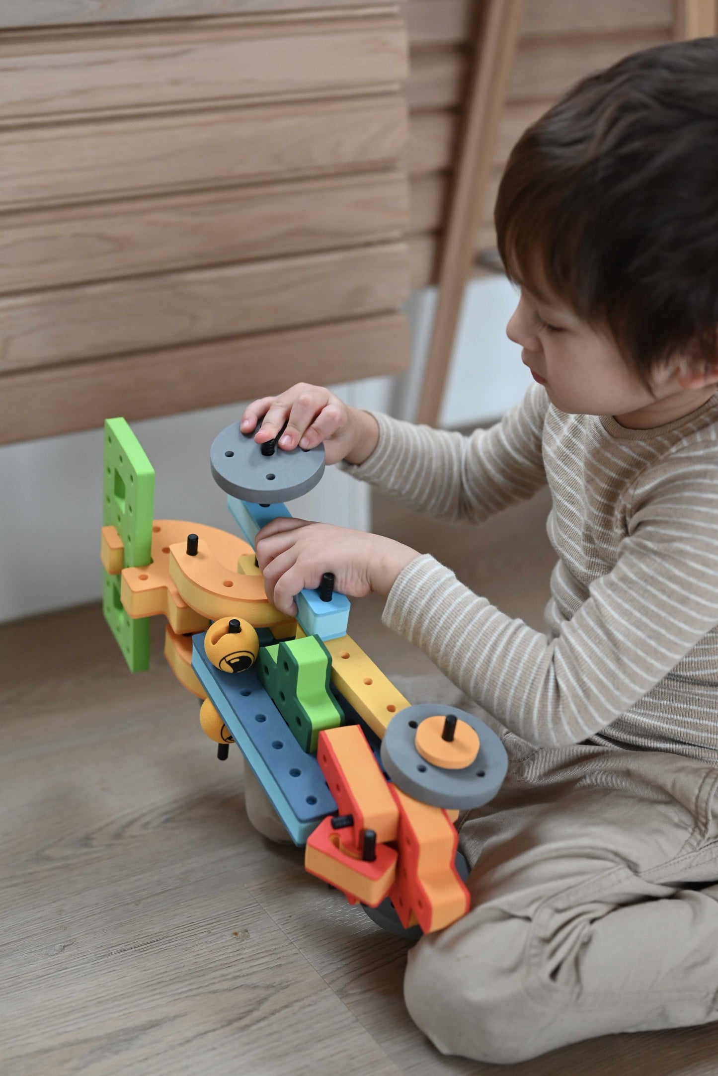 BAKOBA „Creative Box“ konstruktorius  – 182 minkštos detalės