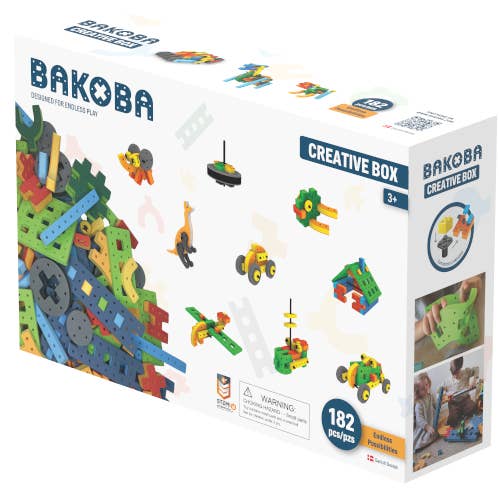 BAKOBA „Creative Box“ konstruktorius  – 182 minkštos detalės