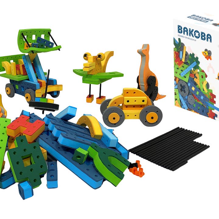 BAKOBA „Creative Box“ konstruktorius  – 182 minkštos detalės