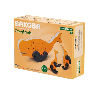 BAKOBA „Pengwhaloo“ konstruktorius  – 10 minkštų detalių