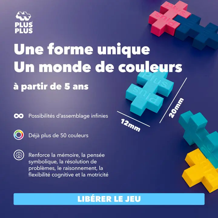 Plus-Plus Discovery – 1200 detalių konstruktorius