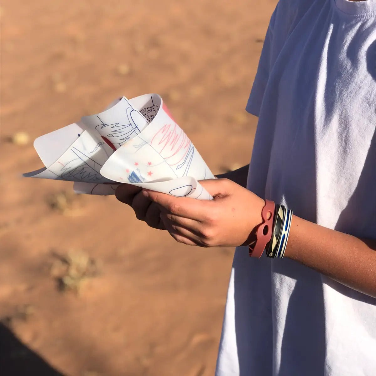 Edukacinis silikoninis spalvinimo kilimėlis - Savana (5 markeriai komplekte)