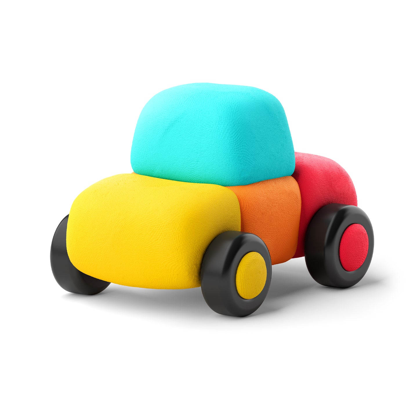 Modelinas Hey Clay - Linksmieji automobiliai su ratais