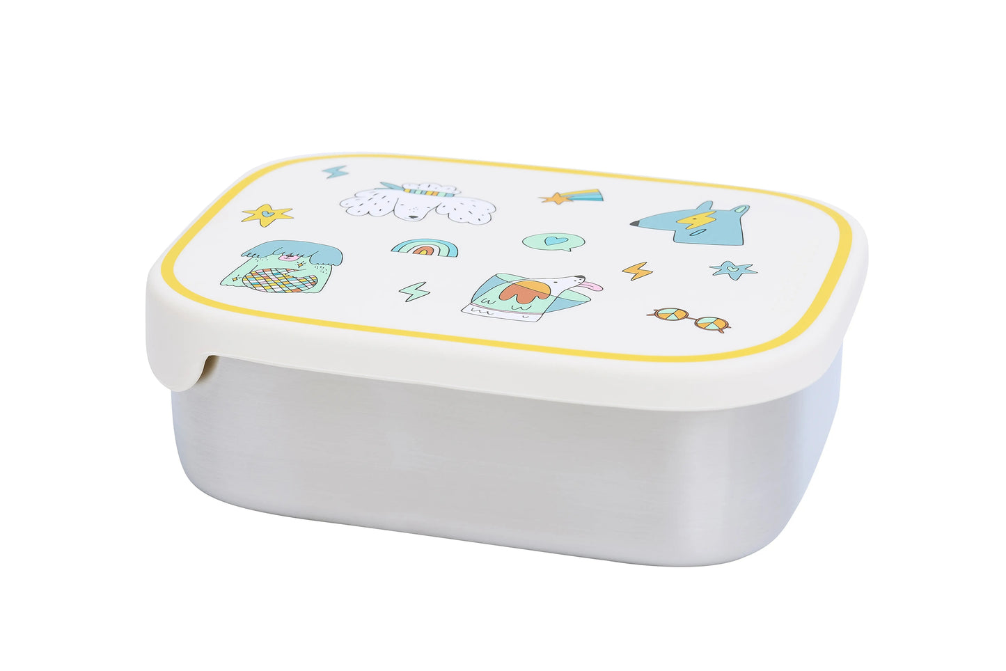 Nerūdijančio plieno pietų dėžutė su skyriais