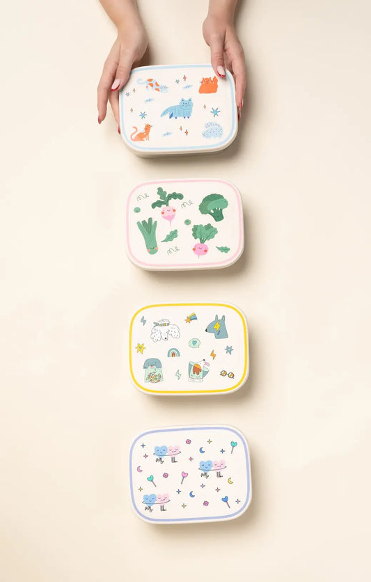 Nerūdijančio plieno pietų dėžutė su skyriais