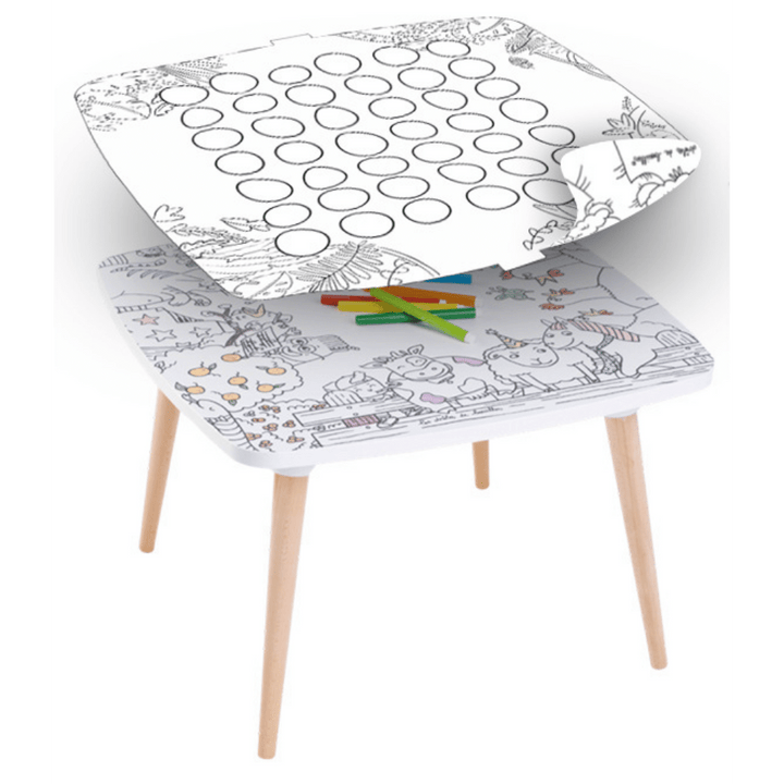 Spalvinimo stalas  + 1 pasirinkto dizaino spalvinimo paviršiaus papildymas