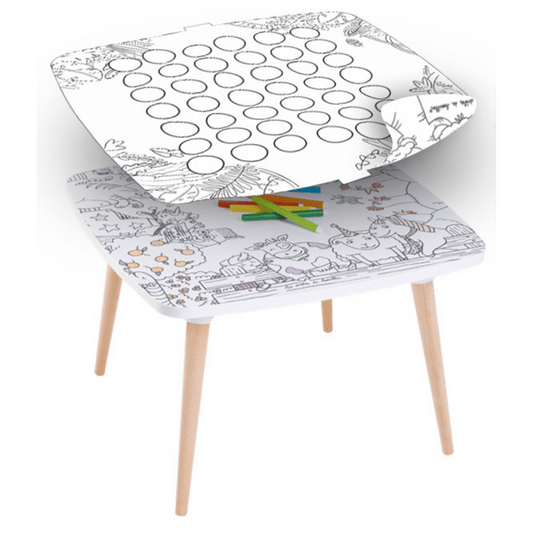 Spalvinimo stalas  + 1 pasirinkto dizaino spalvinimo paviršiaus papildymas