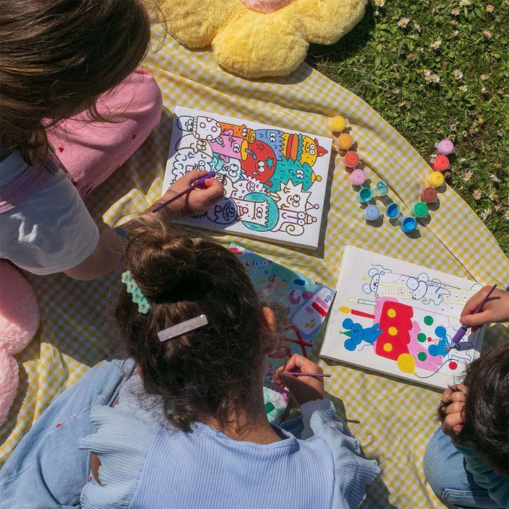 Piešimo pagal skaičius rinkinys vaikams – Petit Pinceau Besties (su mažu teptuku)