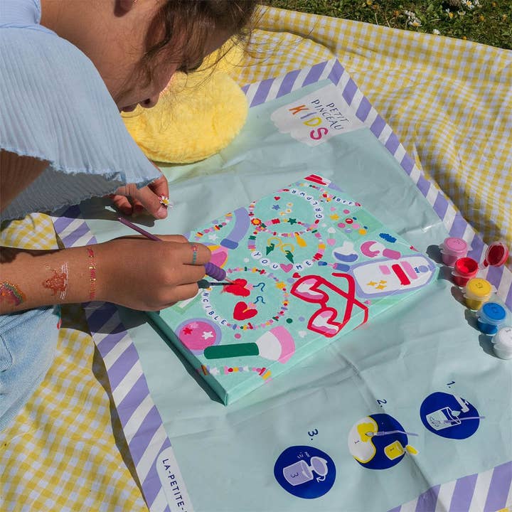 Piešimo pagal skaičius rinkinys vaikams – Petit Pinceau Besties (su mažu teptuku)