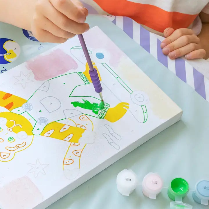 Piešimo pagal skaičius rinkinys vaikams – Petit Pinceau Titi Skate (su mažu teptuku)