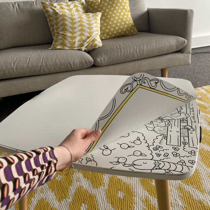 Spalvinimo stalo paviršiaus papildymas