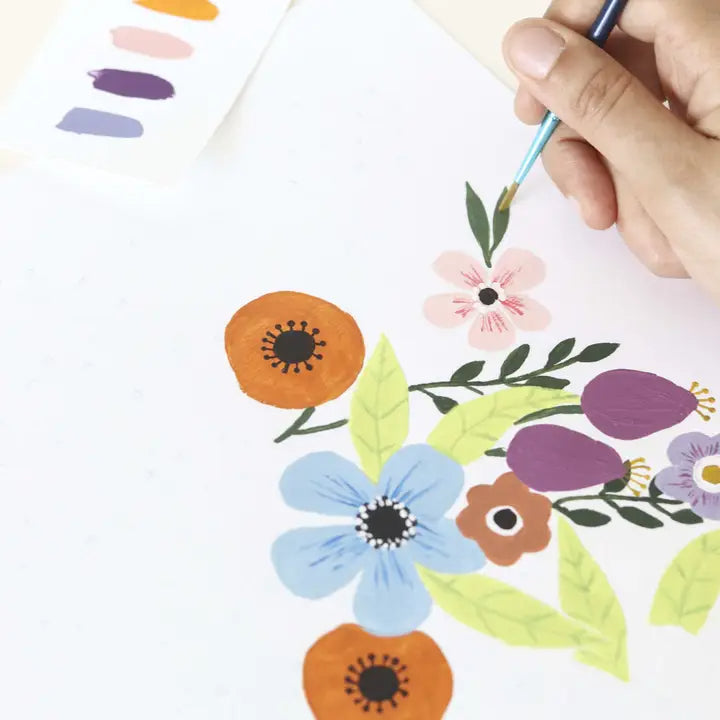 Tapybos pagal skaičius rinkinys – Gėlių puokštė