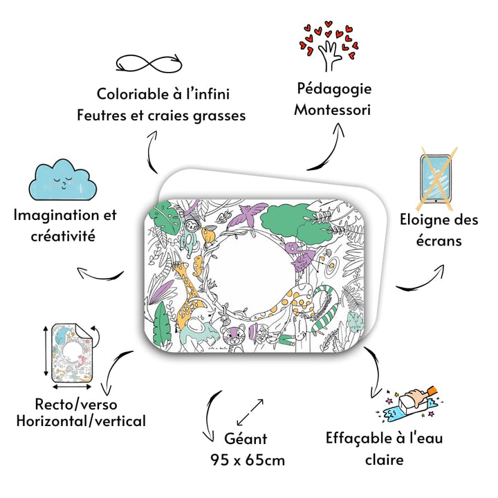 Spalvinimo lenta - DŽIUNGLĖS