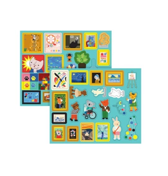 Magnetinis žaidimas vaikams „Meno muziejus“