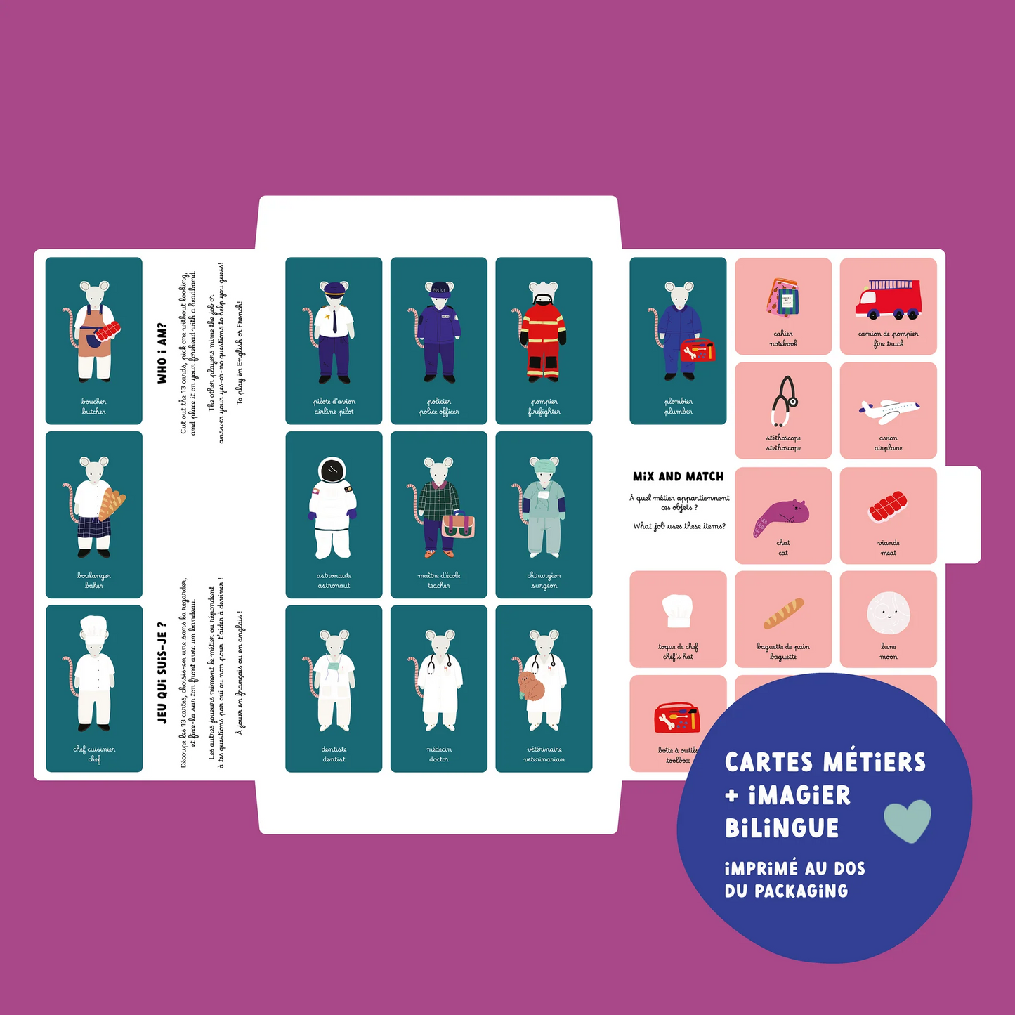 Magnetinis žaidimas „Profesijos“ – atrask 13 skirtingų karjerų!