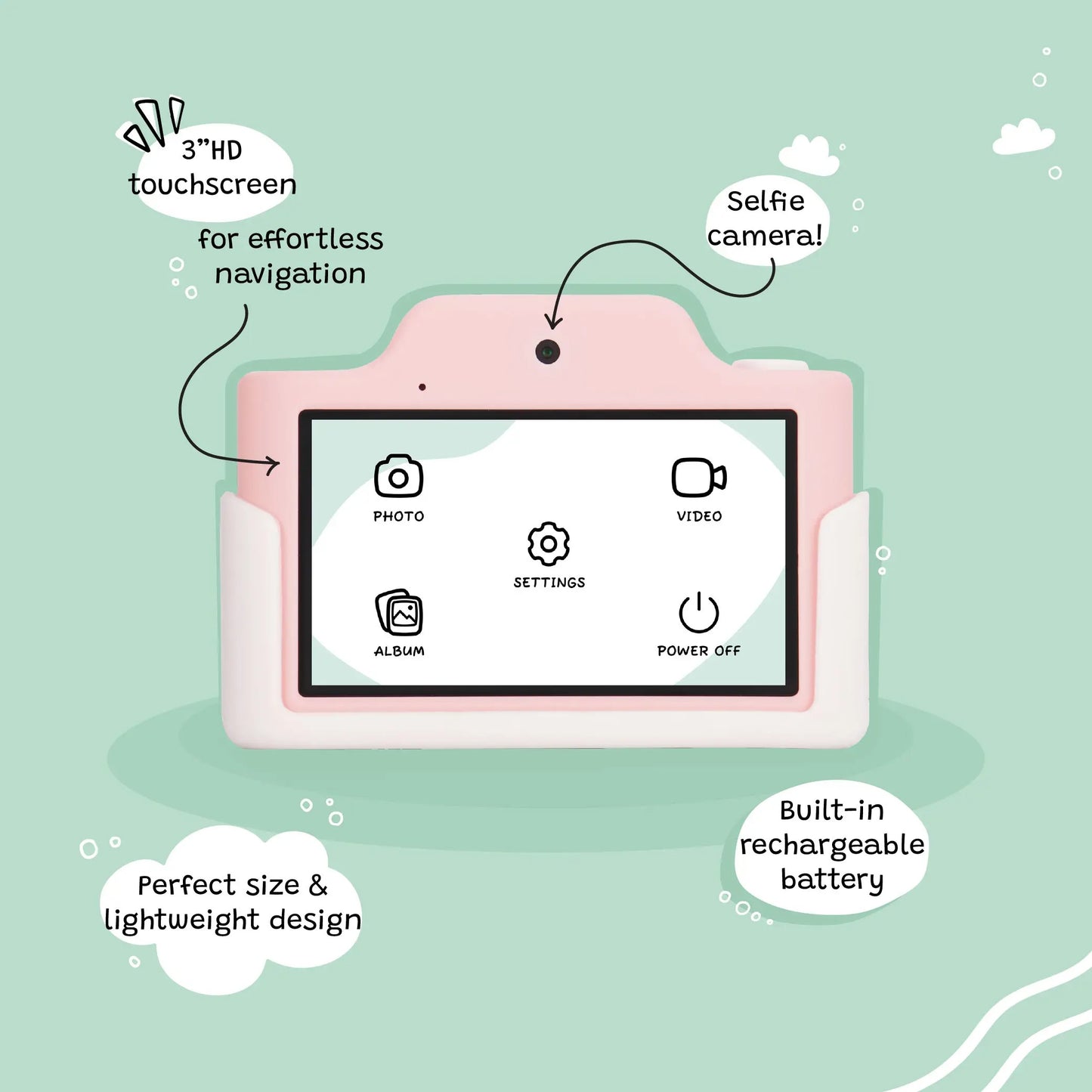 Meowie katė – vaikiška skaitmeninė kamera (Modelis K)