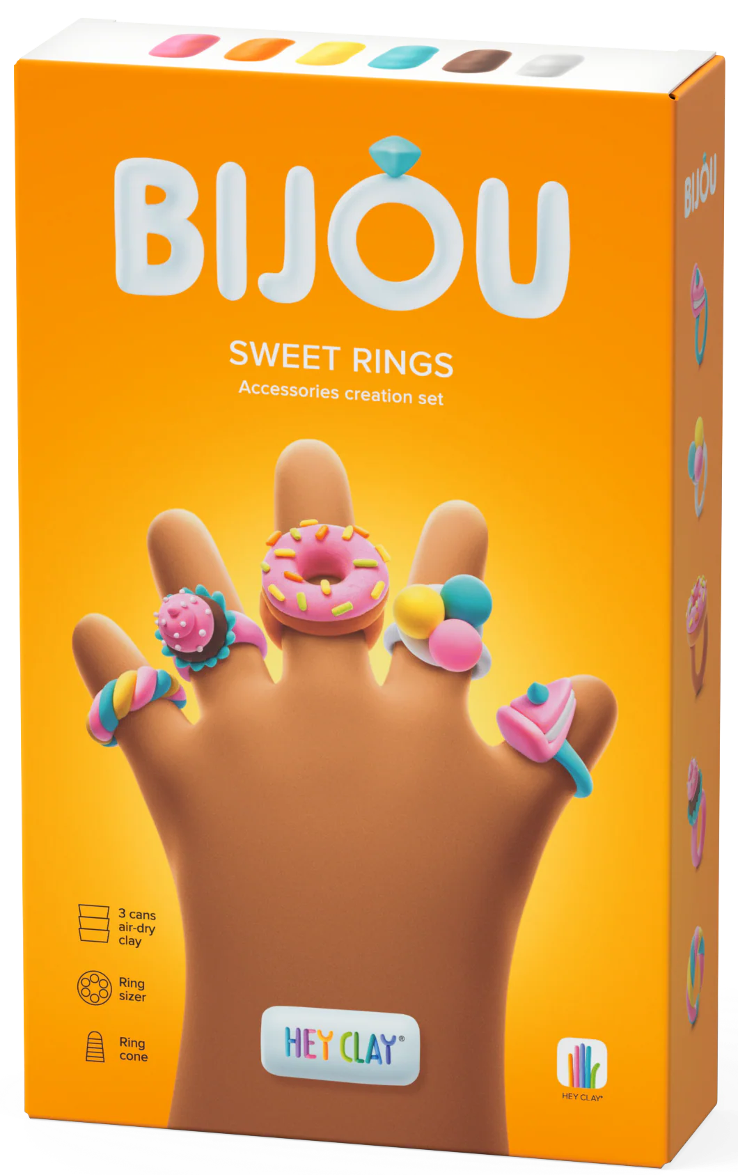 HEY CLAY modelino rinkinys „Rings Sweets“