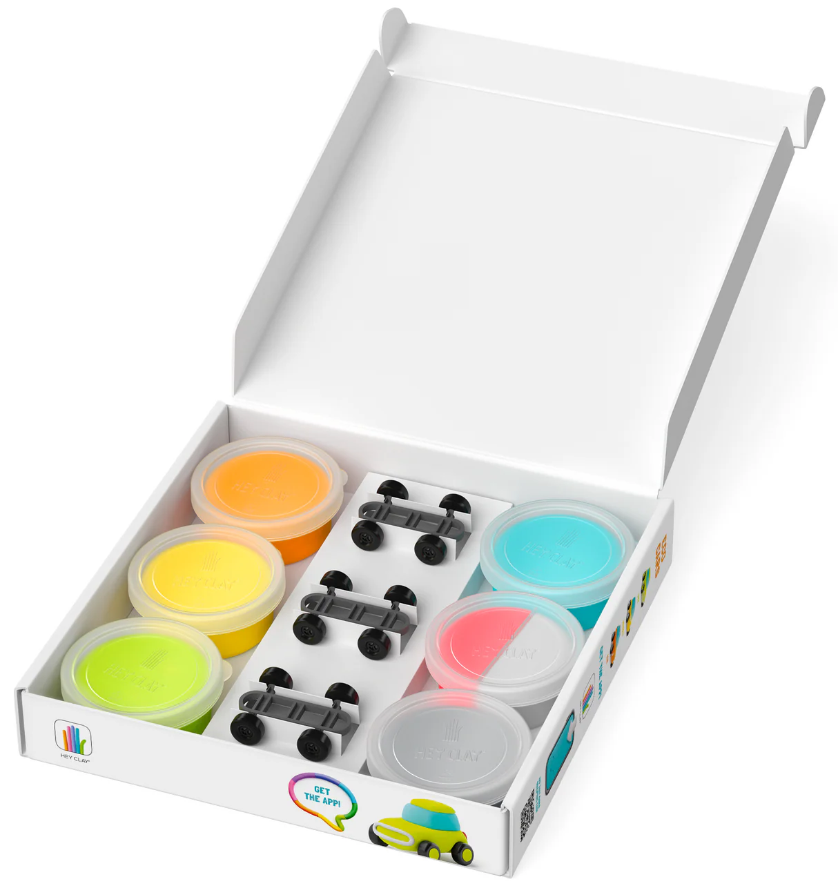 Modelinas Hey Clay - Eko automobiliai su ratais