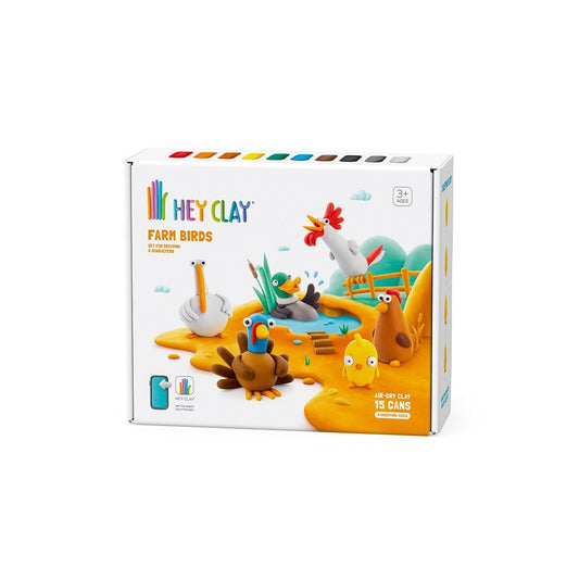 Modelinas Hey Clay - Ūkio paukščiai