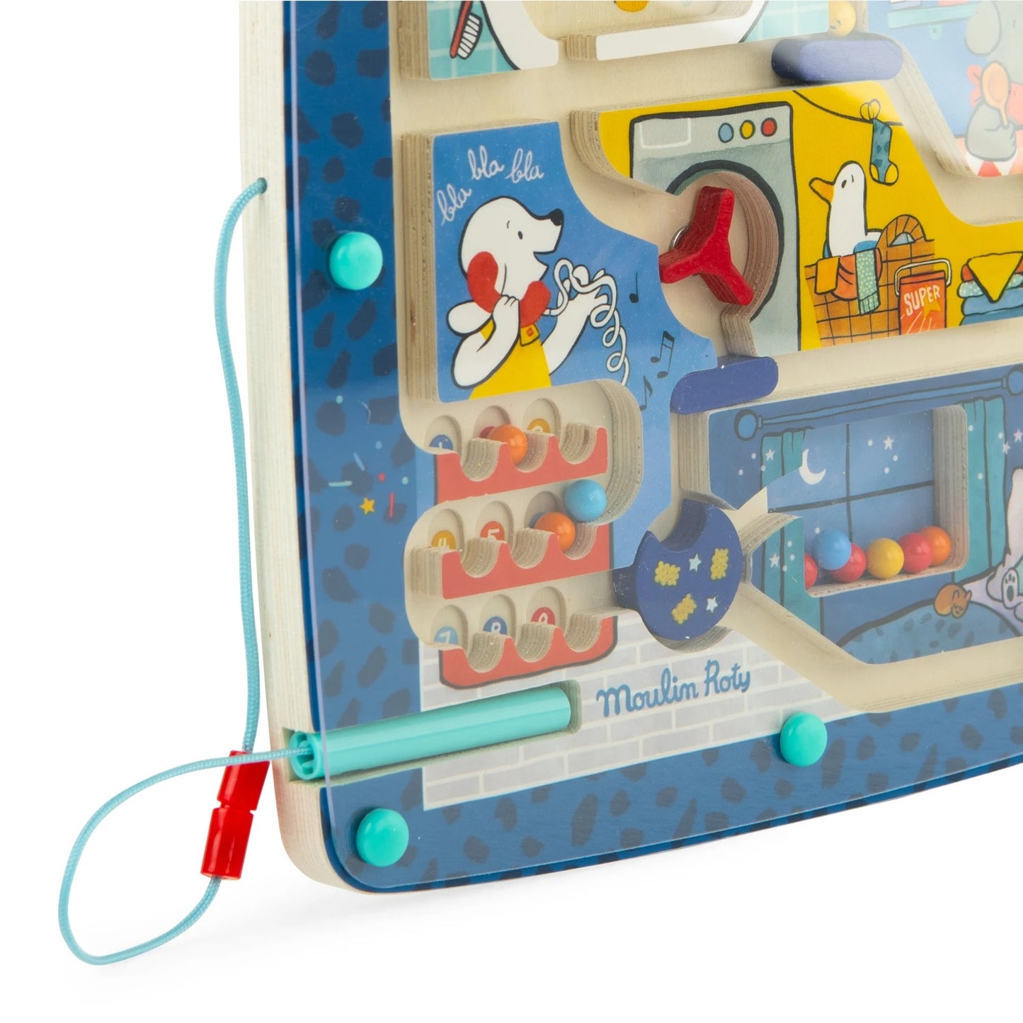 Magnetinis labirintas „Puce & Pilou“ - medinis lavinamasis žaidimas vaikams