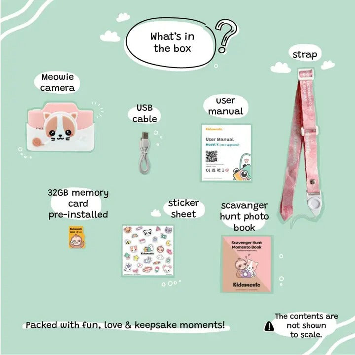 Meowie katė – vaikiška skaitmeninė kamera (Modelis K)