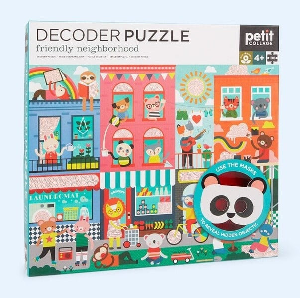 Dėlionė su paslaptimi "Kaimynai" (100 detalių)