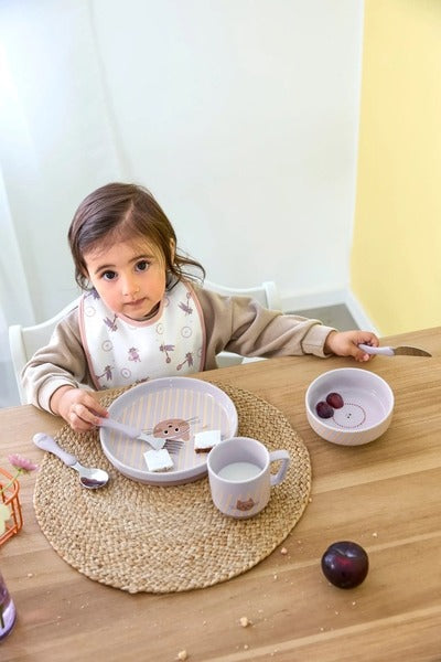 LÄSSIG vaikiškas porcelianinių indų rinkinys „Katinėlis"