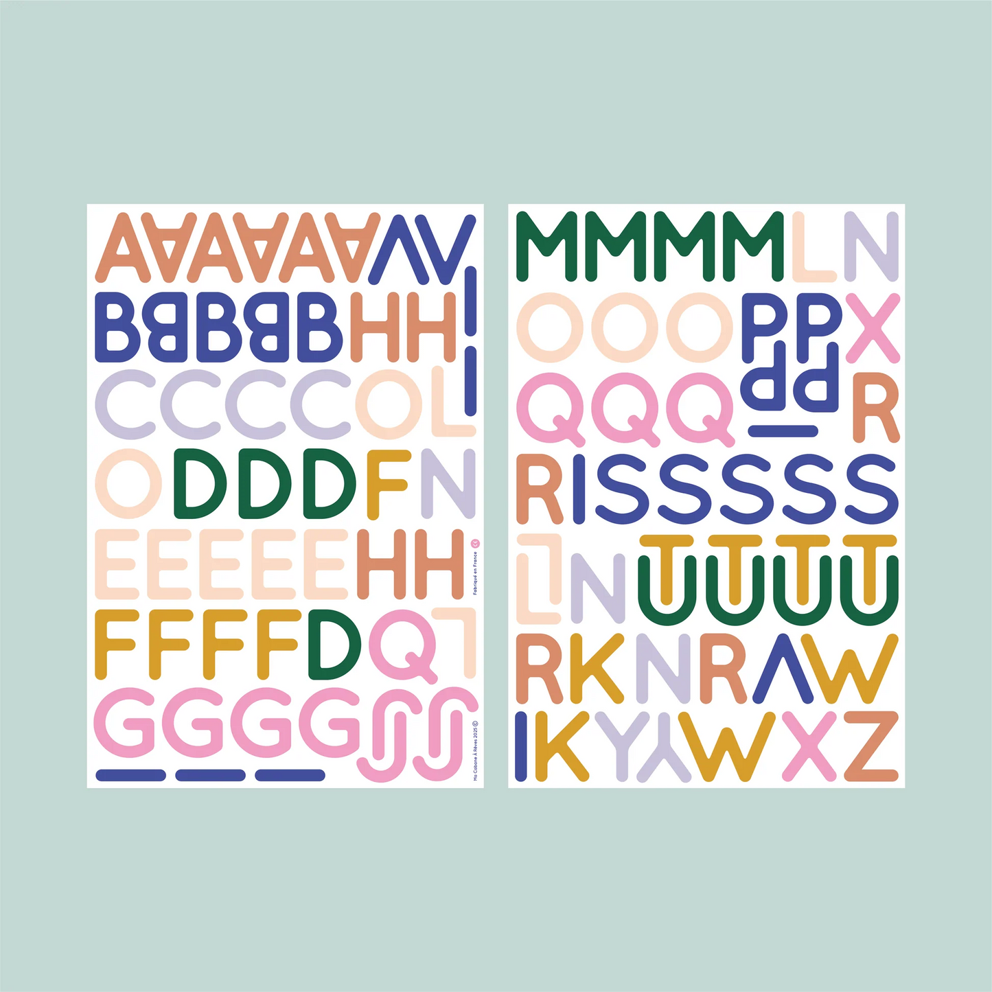 Magnetinė abėcėlė – 104 didžiosios raidės