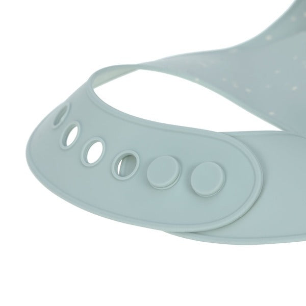 Silikoniniai seilinukai su kišenėle, 2 vnt. „Taškeliai“ (mėlyna / smėlio spalva)