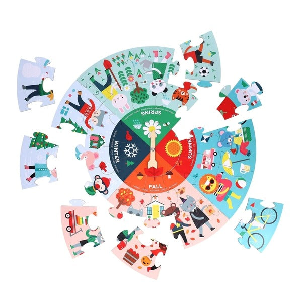 Apvali dėlionė „Metų laikai"