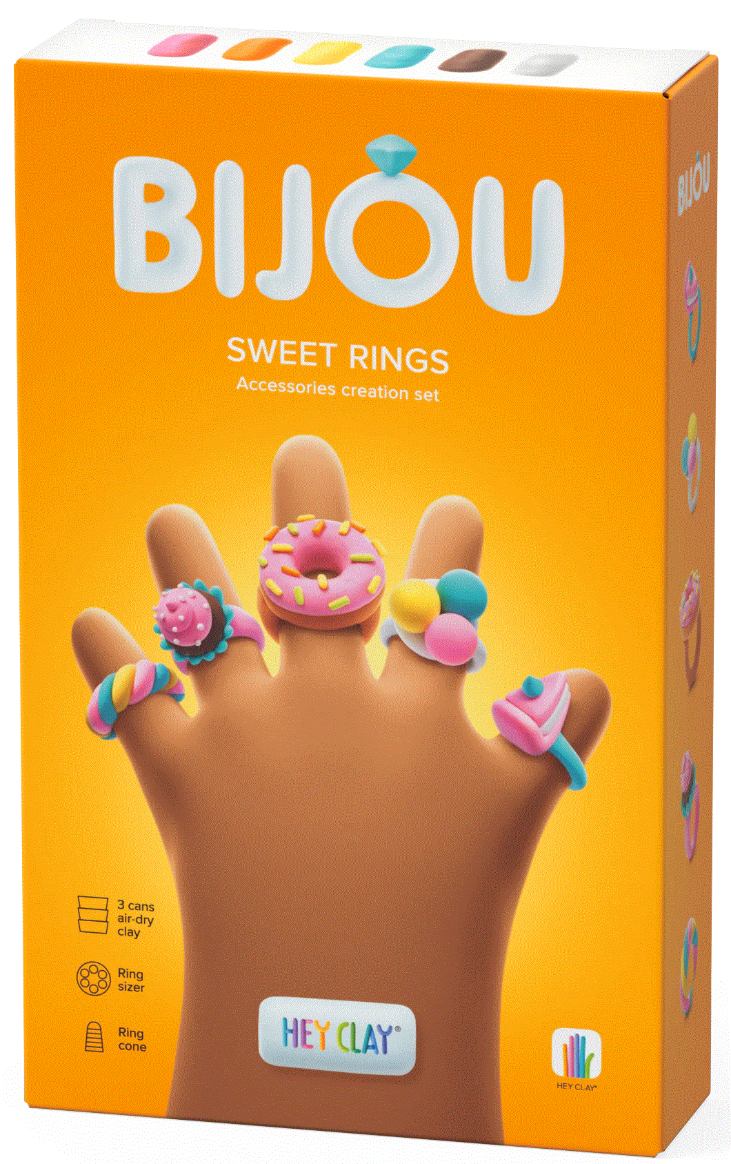 HEY CLAY modelino rinkinys „Rings Sweets“