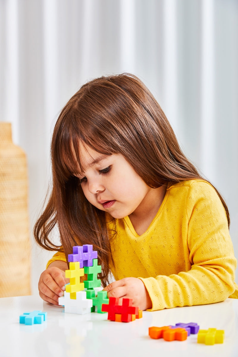 Plus Plus konstruktorius, DIDELĖS, 400 det. + pagrindukai, Vaivorykštė