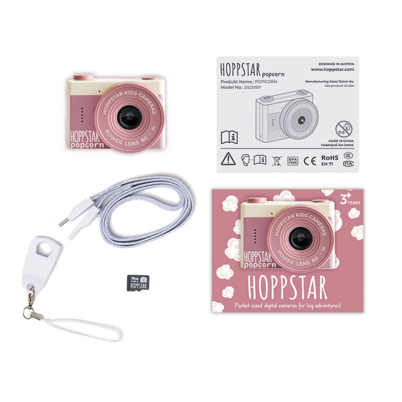 HOPPSTAR Popcorn fotoaparatas vaikams | 4 spalvos