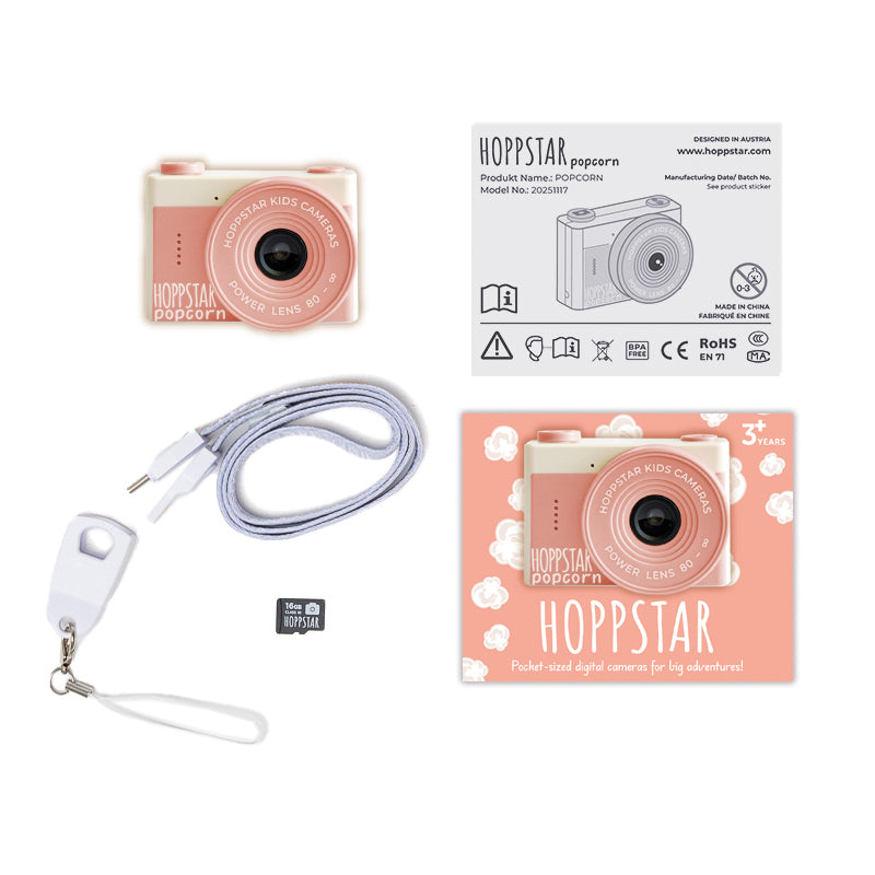 HOPPSTAR Popcorn fotoaparatas vaikams | 4 spalvos